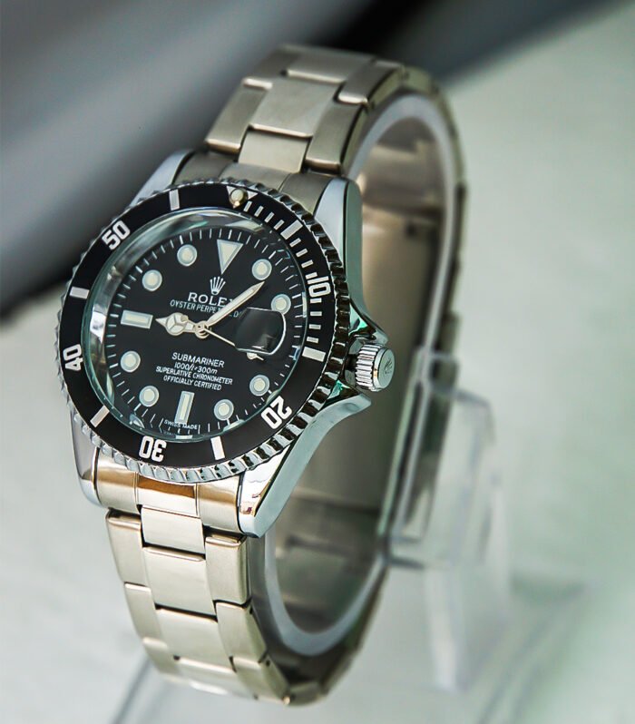 rolex oyster perpetual date with black dial